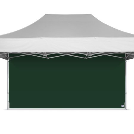 E-Z UP TAA Compliant Sidewall, 15' W x 15' H, Forest Green SWP3FXT15FG